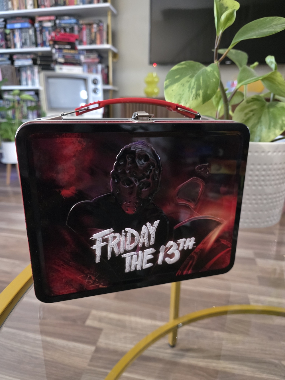 Friday the 13th Metal Lunchbox with Red Handle